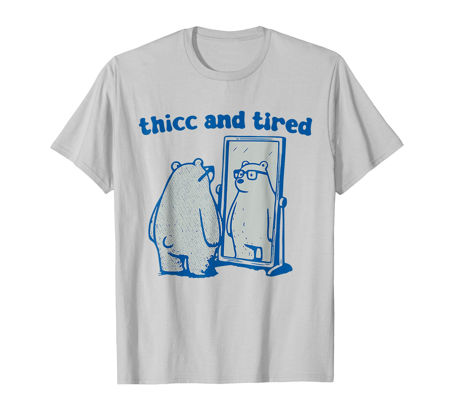 Thicc And Tired Bear Vintage T-Shirt