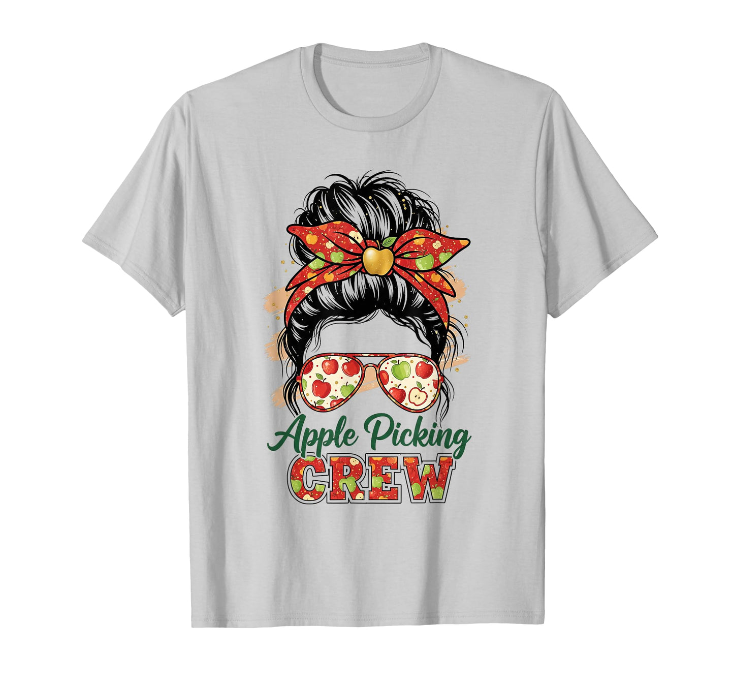 Apple Picking Crew Fall Apple Orchard Women Harvest Season T-Shirt