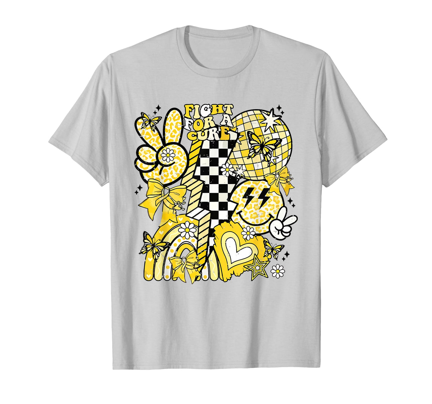 Fight for A Cure in September We Wear Gold Childhood Cancer T-Shirt