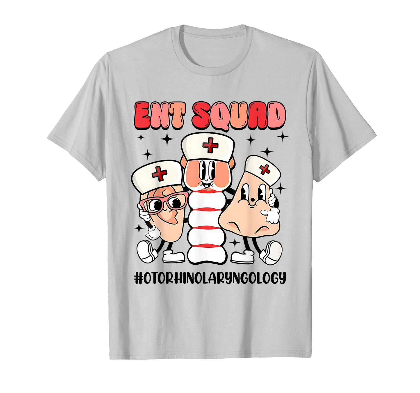 Ent Squad Otorhinolaryngology Tee Retro Style For Doctors T-Shirt