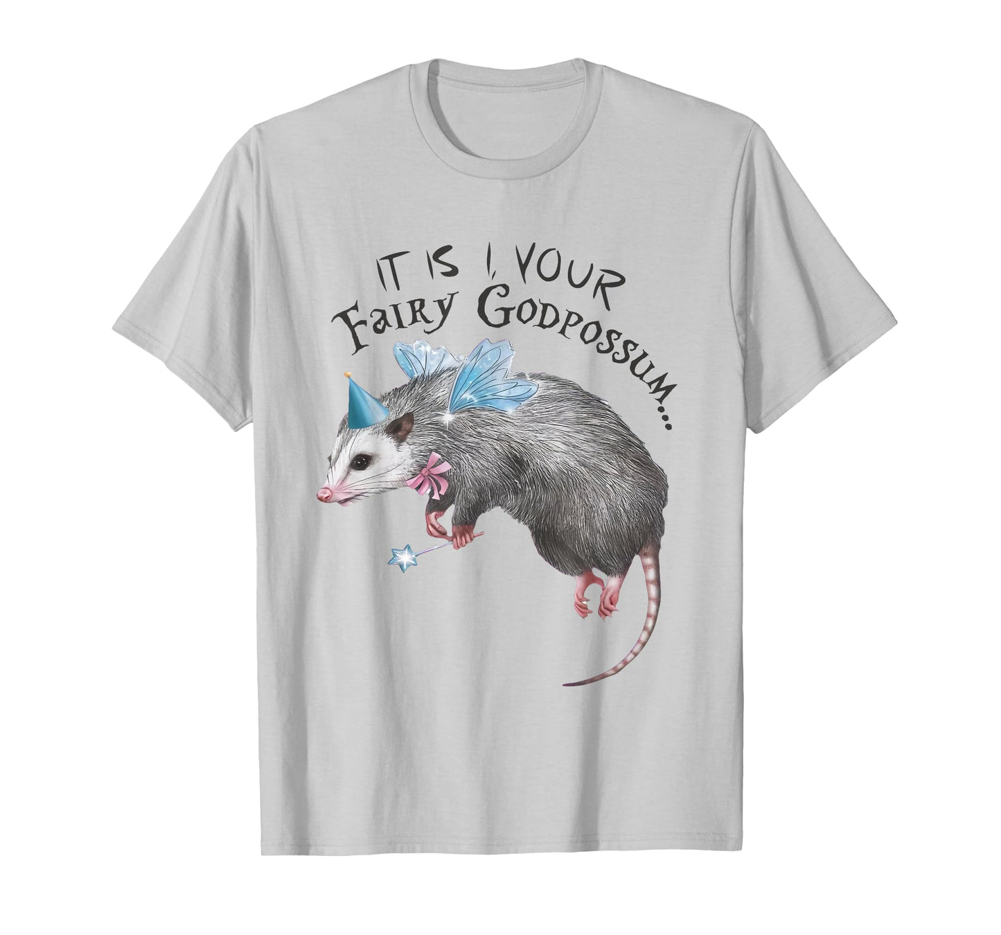 Funny Opossum It Is I Your Fairy Godpossum Women Girls T-Shirt