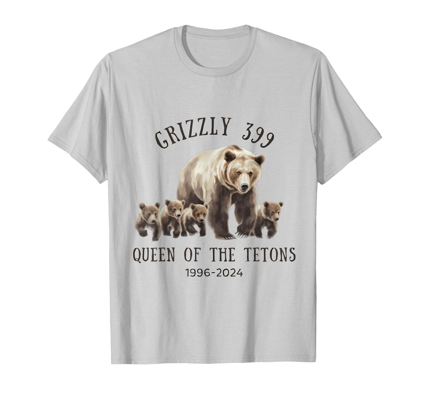 Grizzly 399 Queen Of The Tetons National Park Bear T-Shirt