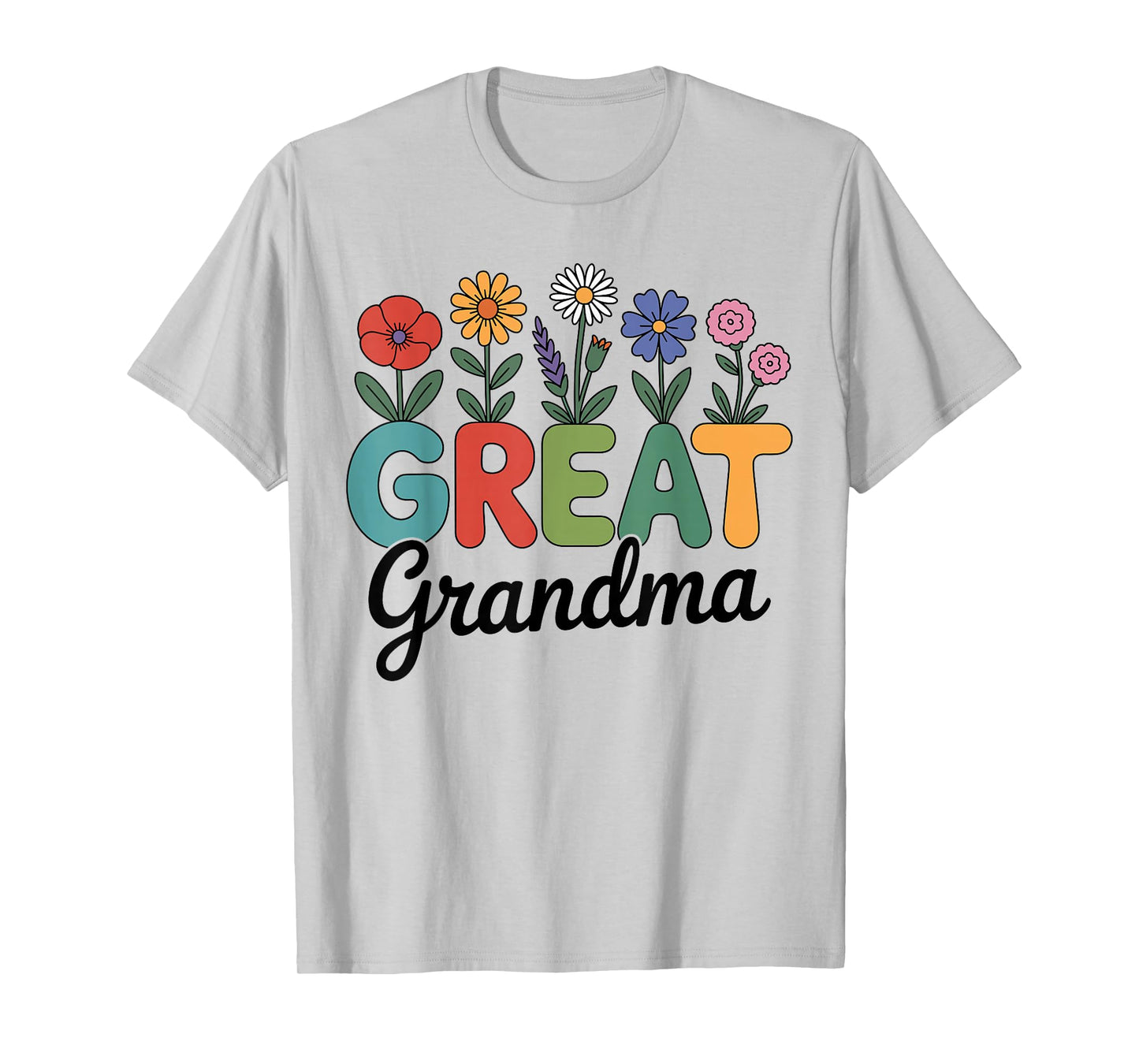 Cute Wildflowers Grandma Floral Mother's Day Great Grandma T-Shirt