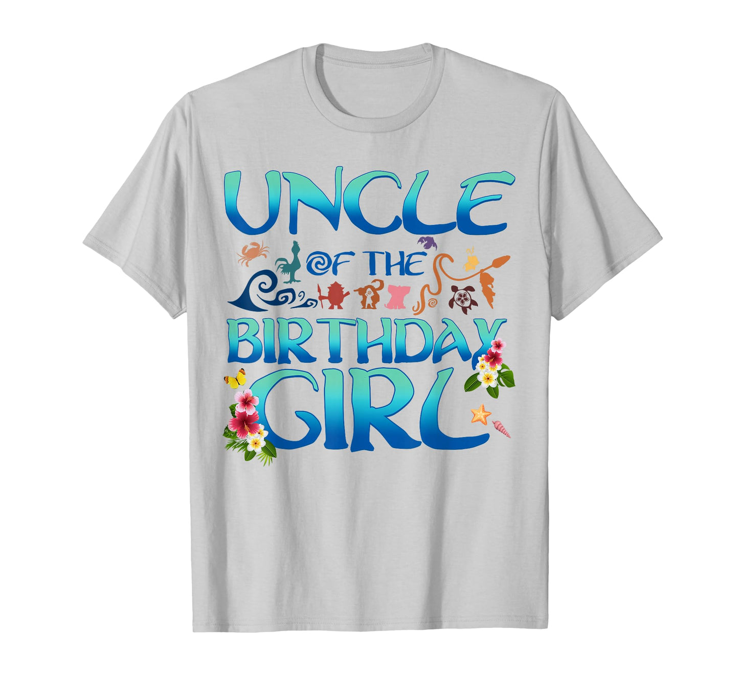 Uncle Of The Birthday Girl Matching Oceania Adventure Family T-Shirt