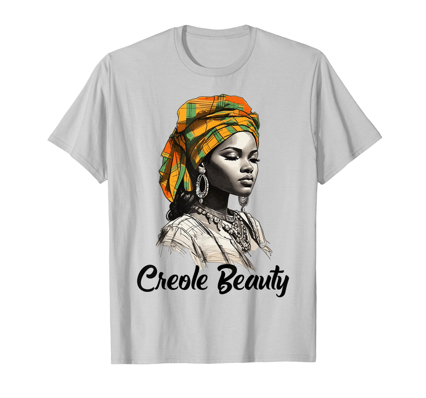 Creole Woman Jounen Kweyol Plaid St. Lucia, Dominica Women's T-Shirt