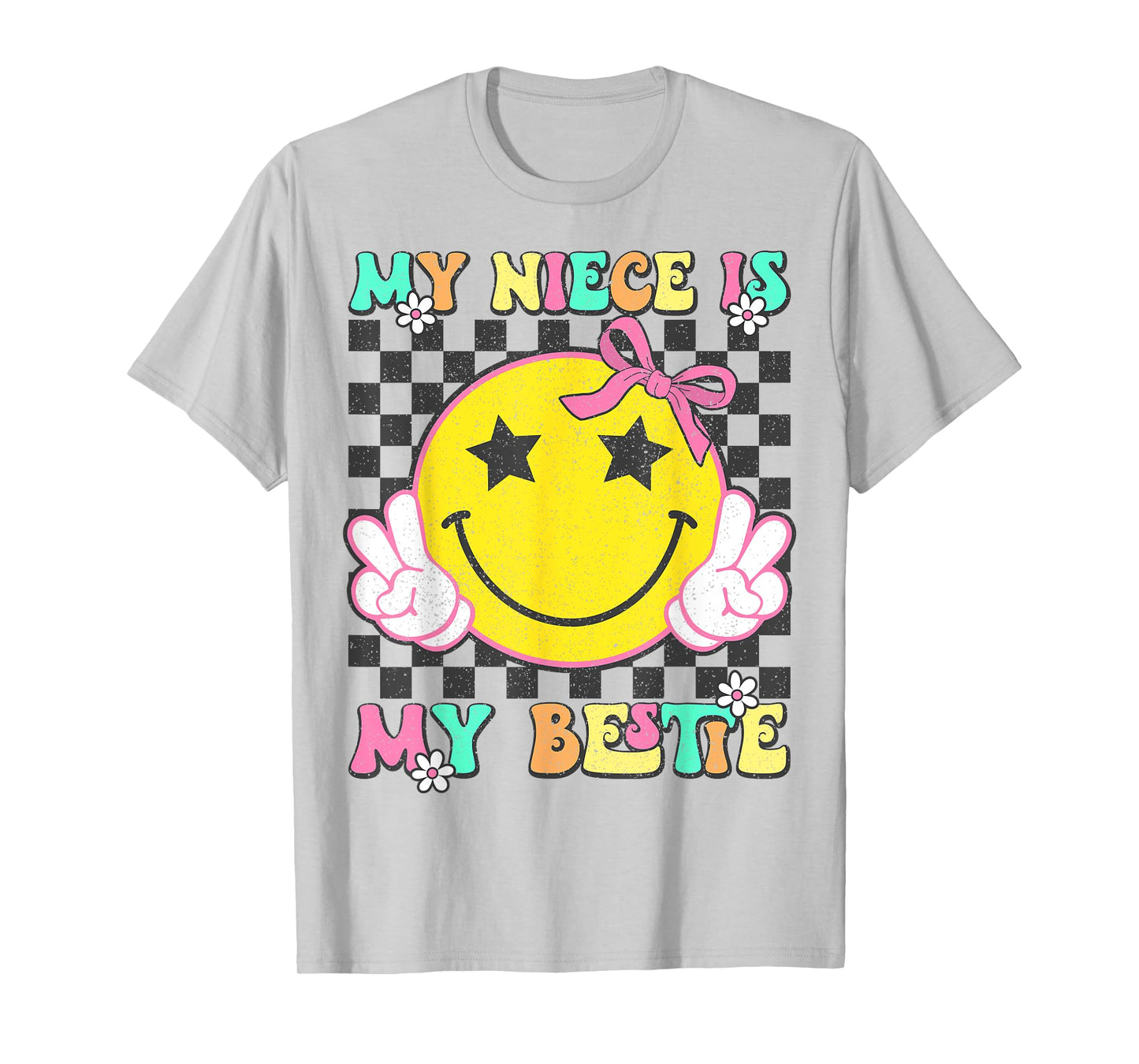 Retro My Niece Is My Bestie Aunt And Niece Matching T-Shirt