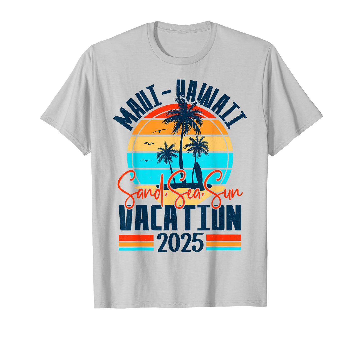 Maui Hawaii Vacation 2025 Souvenir Matching Family Group T-Shirt