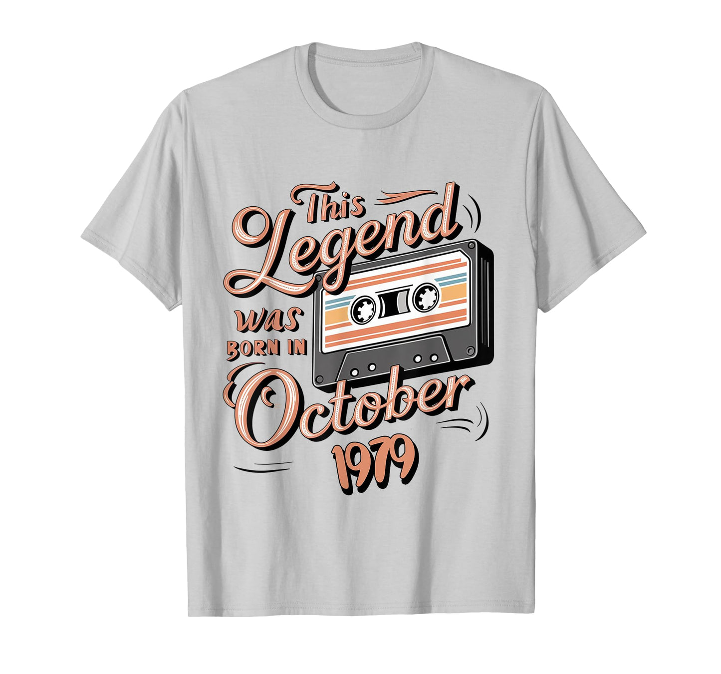 This Legend Was Born In October 1979 Awesome Man Birthday T-Shirt