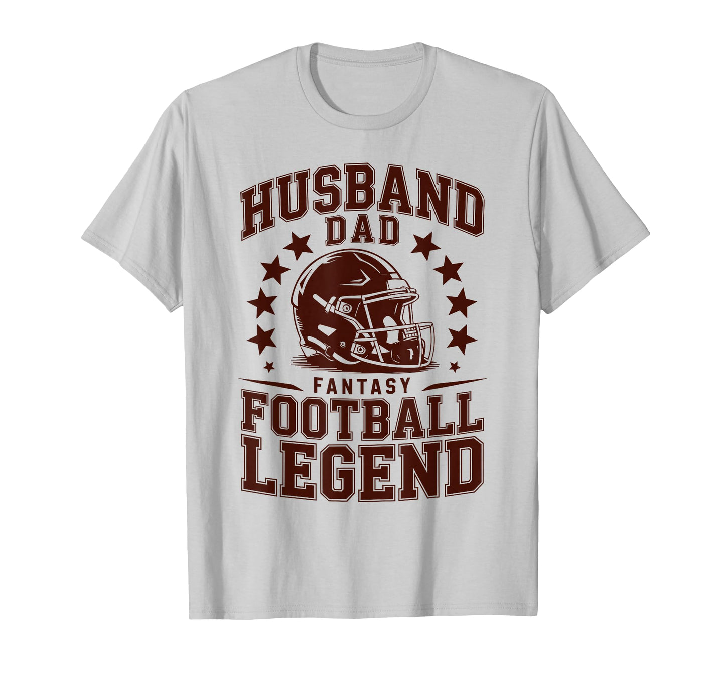 Husband Dad Fantasy Football Legend Humor Retro for Men T-Shirt