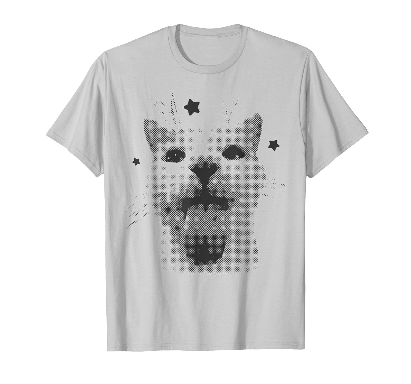 Funny Y2k Retro Cat Silly Vintage Kitten Meme Cat Lover T-Shirt