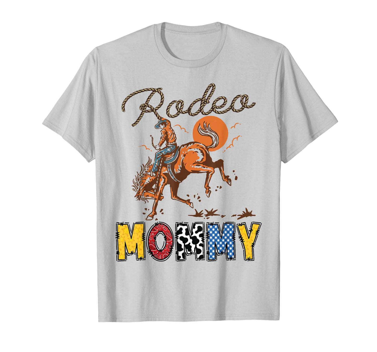 Rodeo Mommy Cowboy Cowgirl Birthday Matching Family T-Shirt