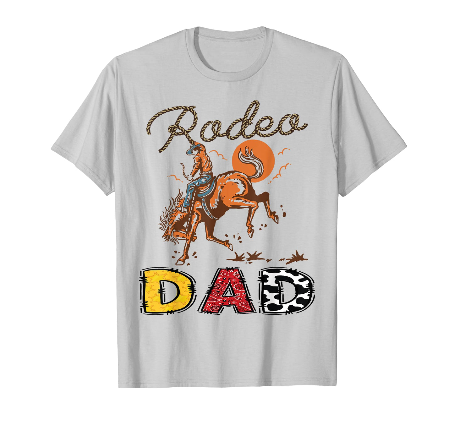 Rodeo Dad Cowboy Cowgirl Birthday Matching Family T-Shirt