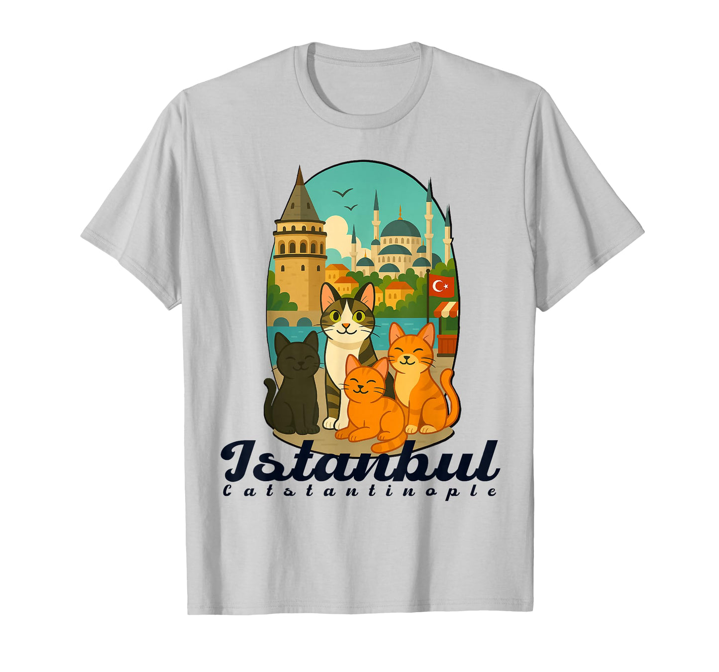 Istanbul, Turkey - Catstantinople City of Cats T-Shirt