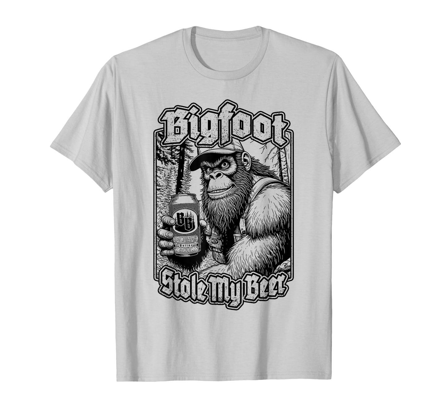 Bigfoot Stole My Beer Lover Funny Sasquatch Redneck Beers T-Shirt