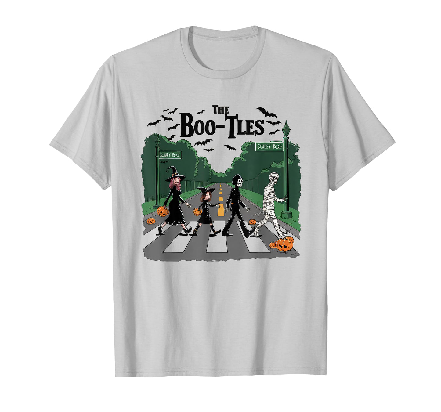 The Boo-tles Scabby Road Funny Band Parody Halloween T-Shirt