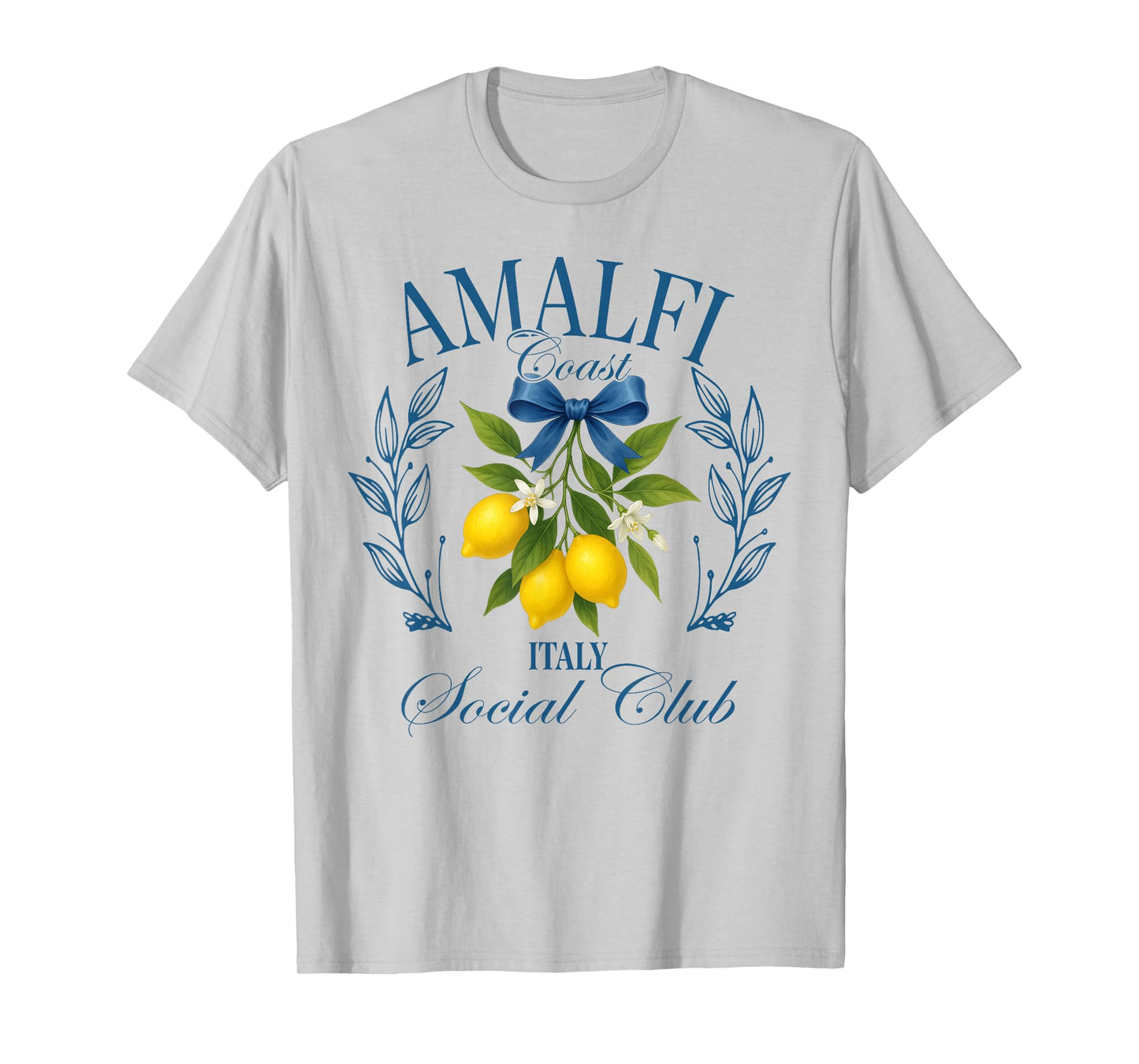 Amalfi Coast Social Club Italy Lemon Retro Summer Vacation T-Shirt