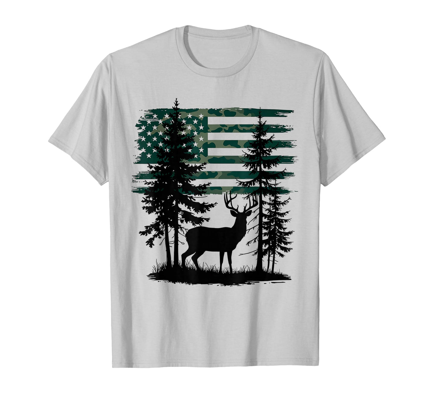 Men Youth Kids Orange Hunting Shirt Deer Hunters Camo Flag T-Shirt