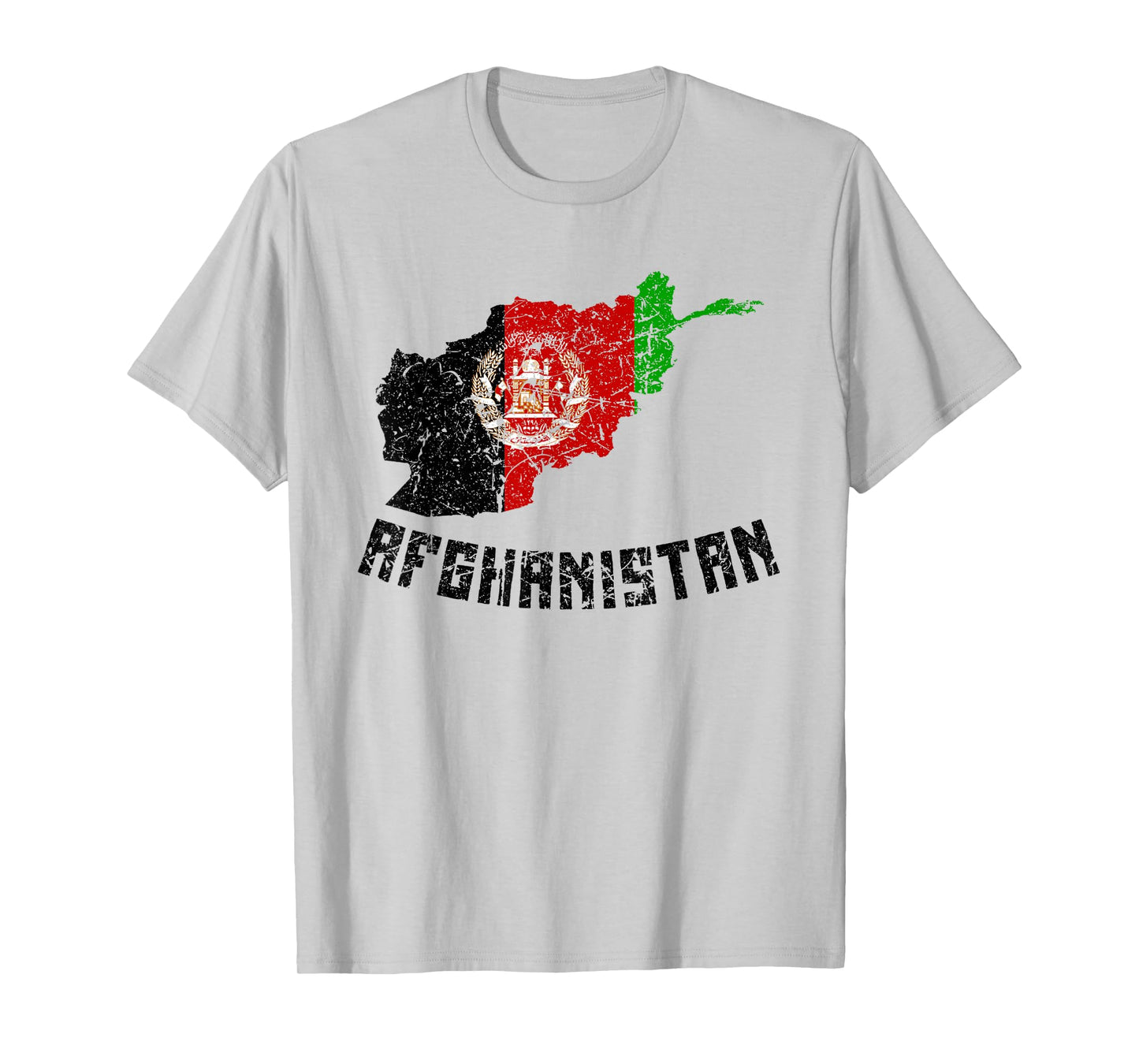 Flag Of Afghanistan Distressed Men Women Kids Afghan T-Shirt