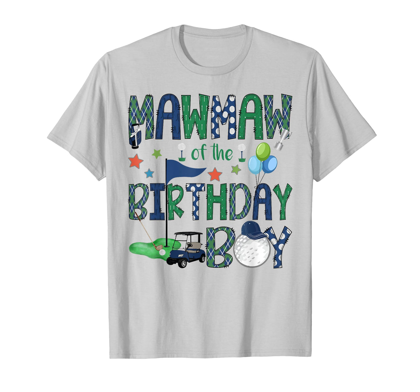 Mawmaw Of The Birthday Boy Hole In One Golf Lover T-Shirt