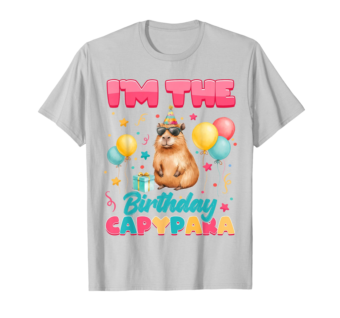 Im The Birthday Capybara Group Family Matching Party T-Shirt