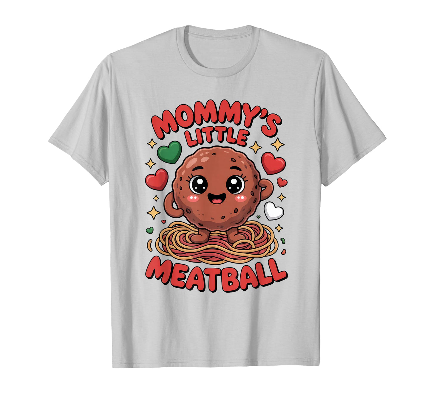 Mommy's Little Meatball Love Italian Kid Funny T-Shirt