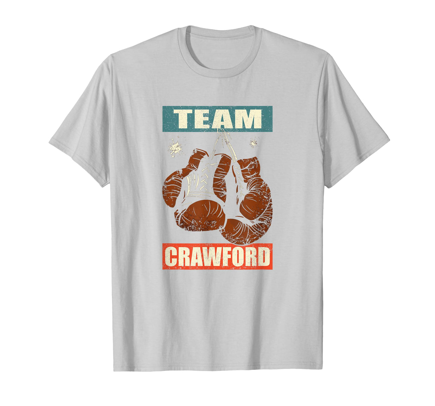 Crawford Last Name Retro Family Crawford Boxing T-Shirt