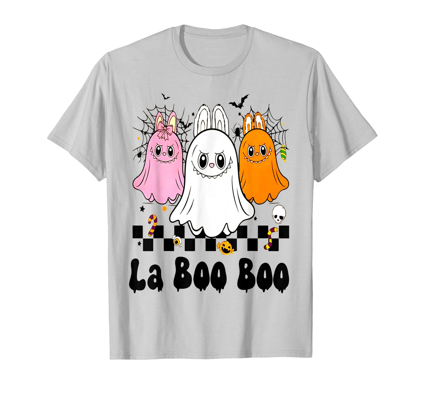 Cute Laboo Boo Ghost Halloween Shirt for Adults Boys Girls T-Shirt