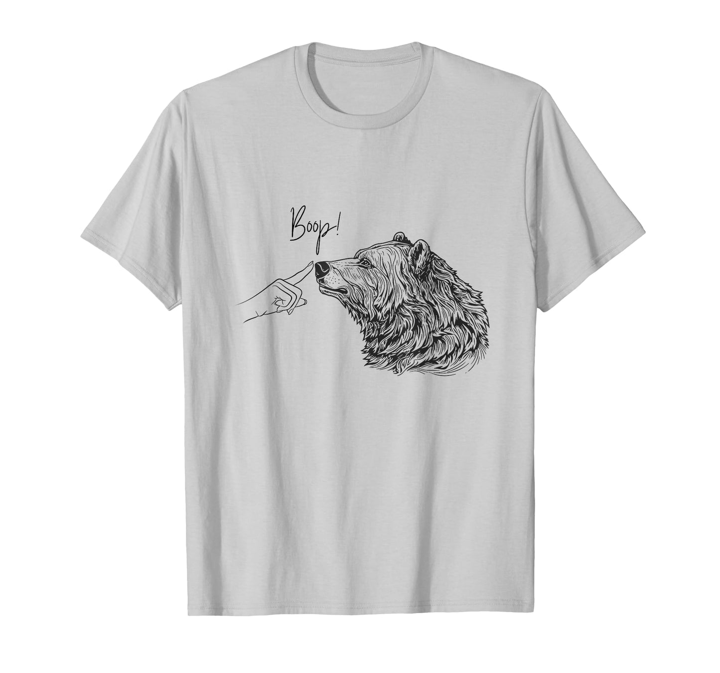 Boop Bear Funny Cute Nose Boop Forest Animal T-Shirt