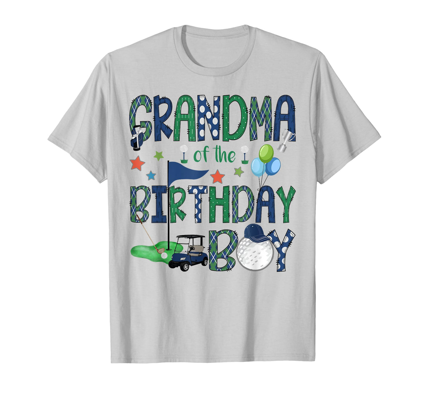 Grandma Of The Birthday Boy Hole In One Golf Lover T-Shirt