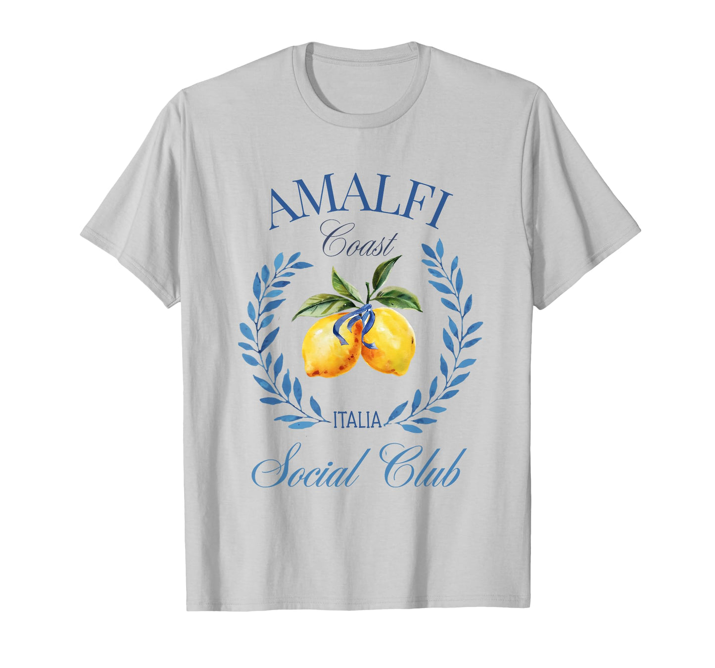 Amalfi Coast Lemon Italy Vintage Summer Travel Social Club T-Shirt