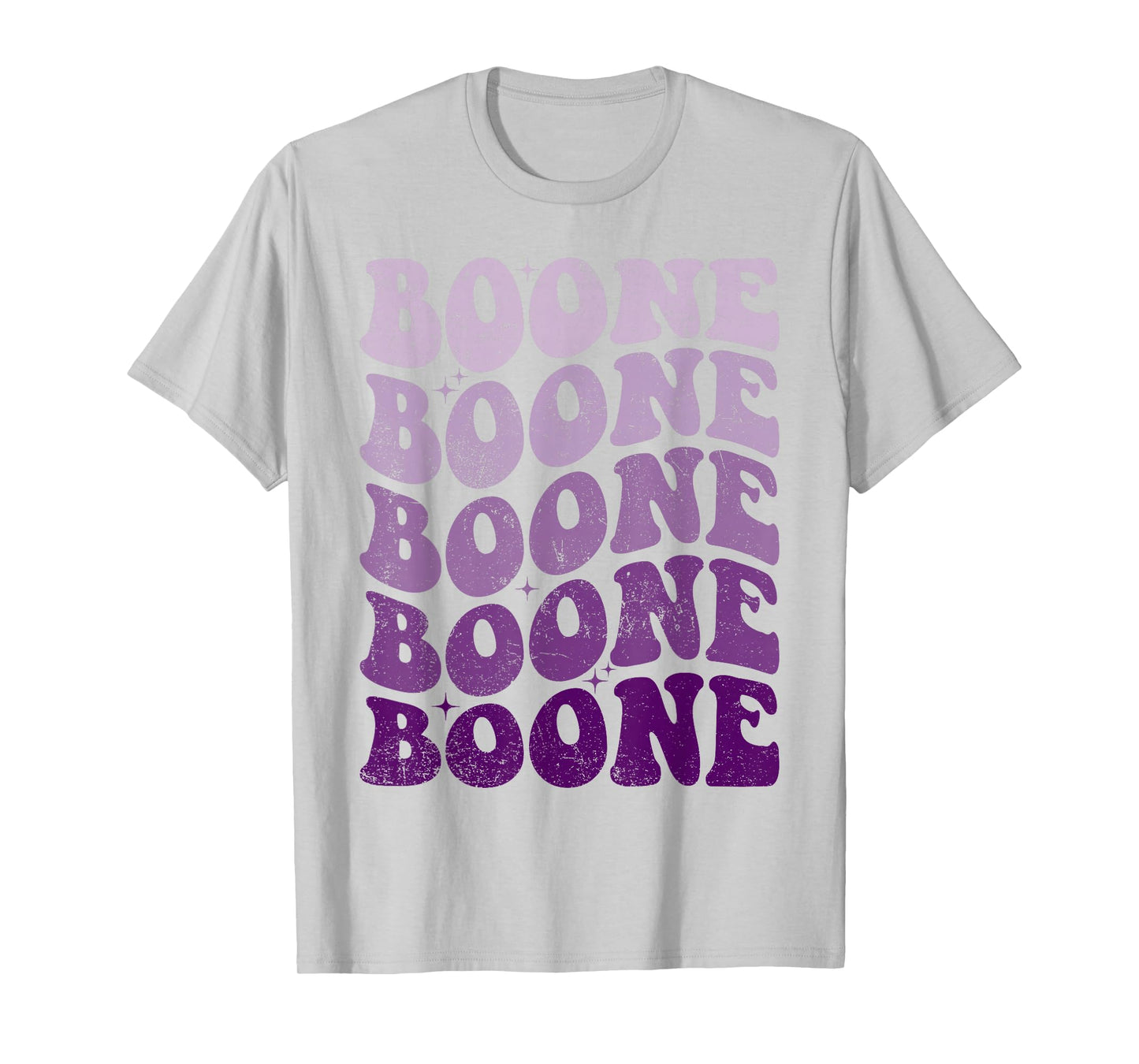 Boone Personalized Name Retro Groovy 80's Woman Kids Women T-Shirt