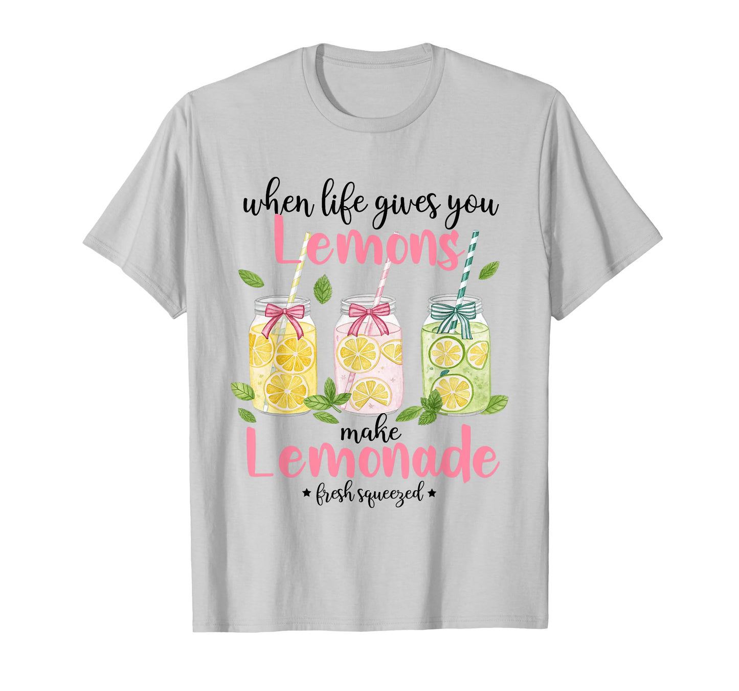 When Life Gives You Lemons Make Lemonade Fruit Summer Vibes T-Shirt