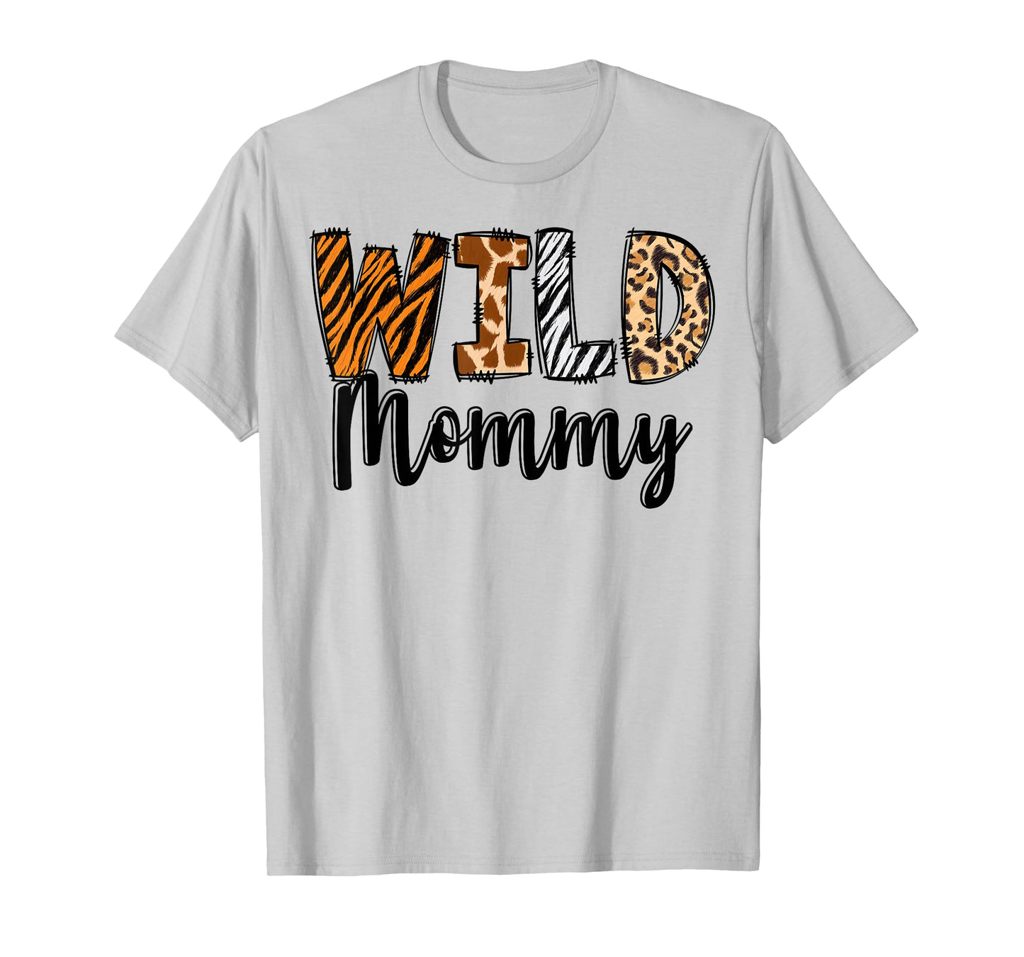 Wild Mommy Zoo Born Two Be Wild B-day Safari Jungle Animal T-Shirt