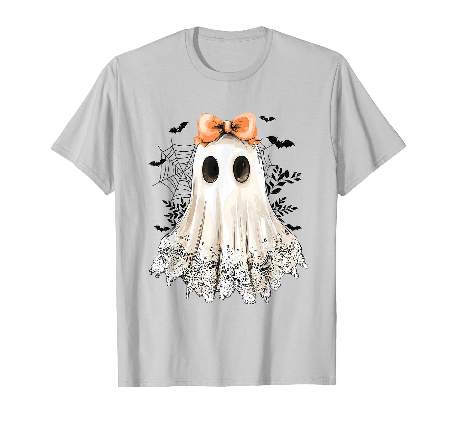 Coquette Lace Ghost Boo In Boojee Halloween Spooky Season T-Shirt