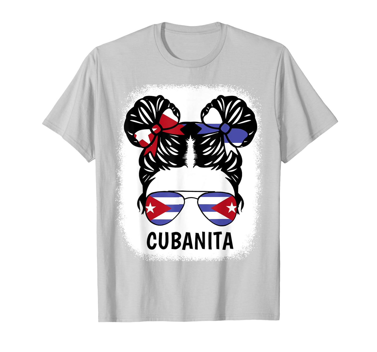 Cubanita Shirt Girl Cuba Flag Cuban Women Hispanic Heritage T-Shirt