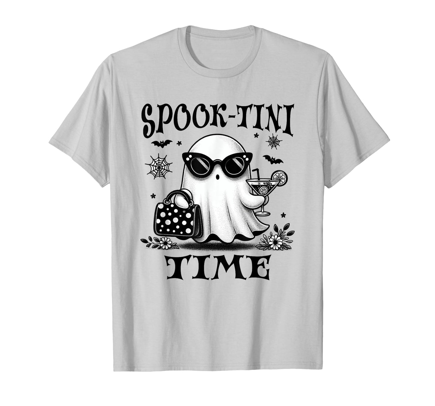 Martini Halloween, Cute Ghost Martini, Spook-tini Time, Fall T-Shirt