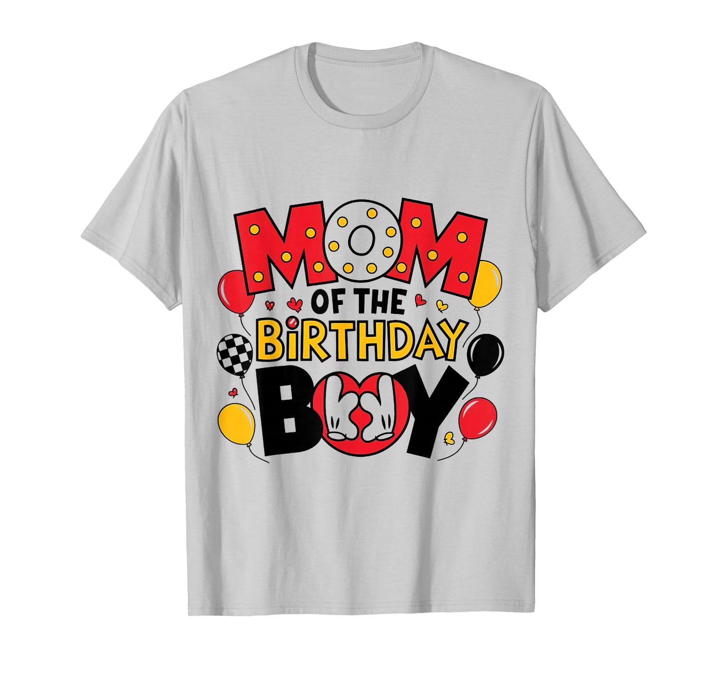 Mom Of The Birthday Boy Shirt Family Matching Mom Son Bday T-Shirt
