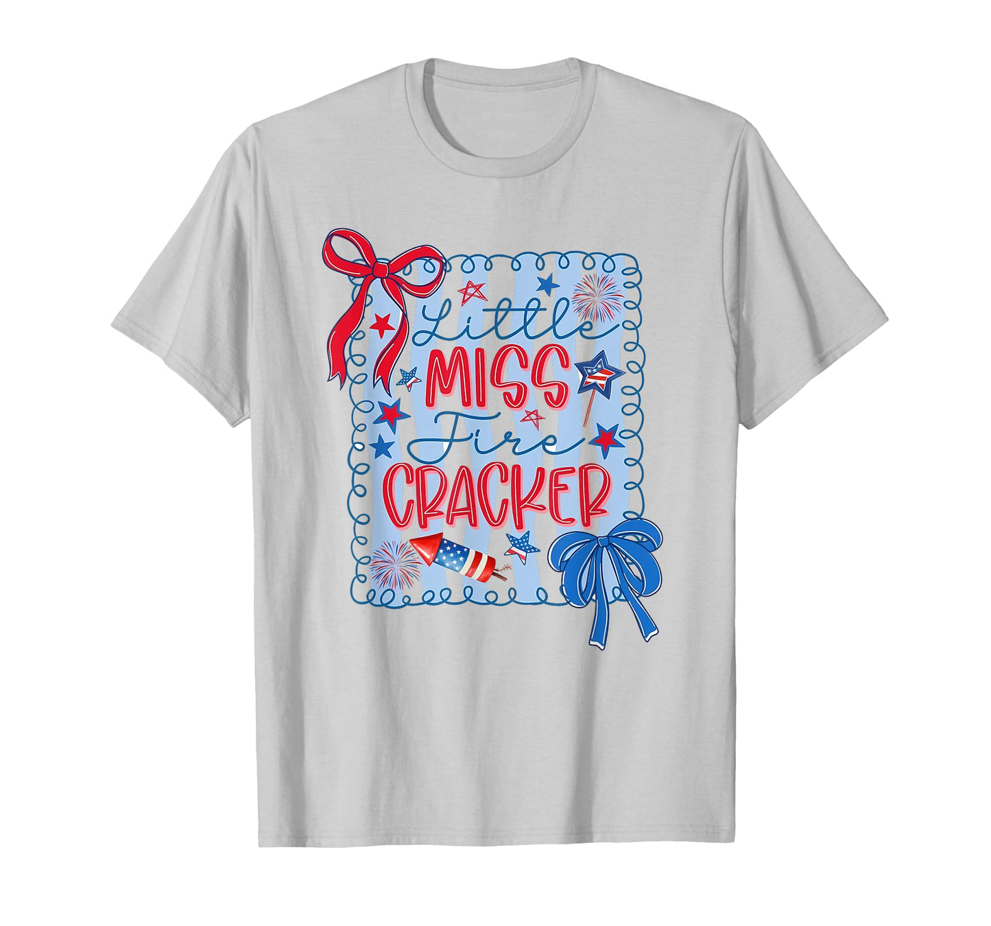 Little Fire Cracker 4th Of July USA America Patriotic T-Shirt
