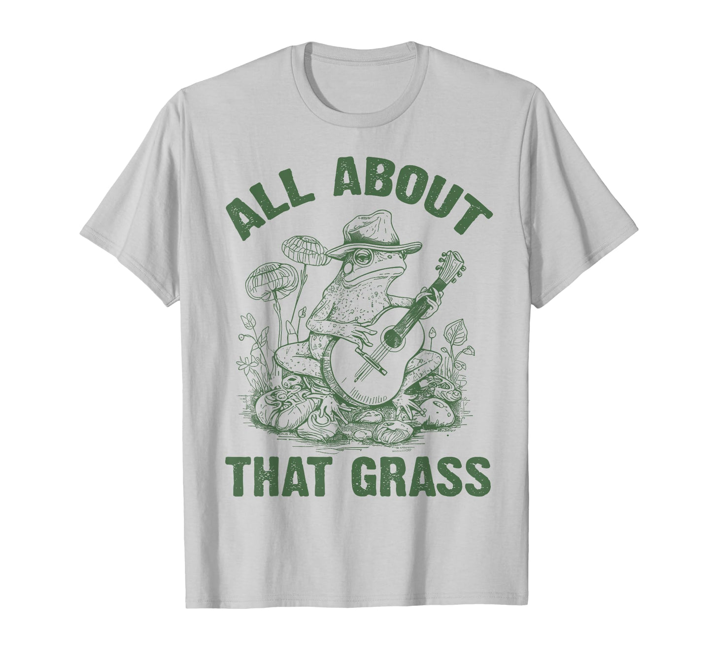 Retro Western Cowboy Frog Playing Guitar Music Frog Lover T-Shirt