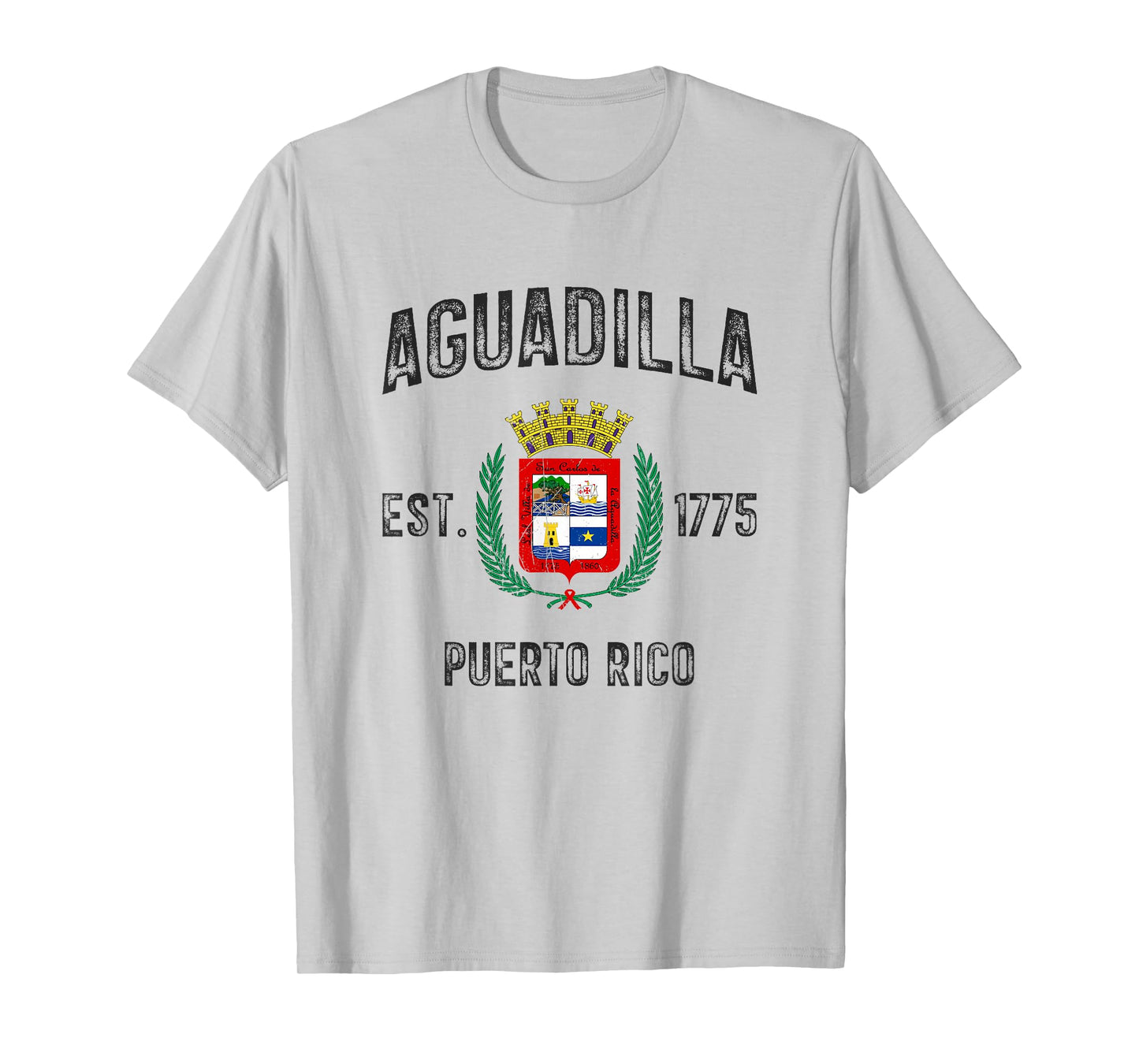 Vintage Aguadilla EST.1775 Puerto Rico Flag Design T-Shirt