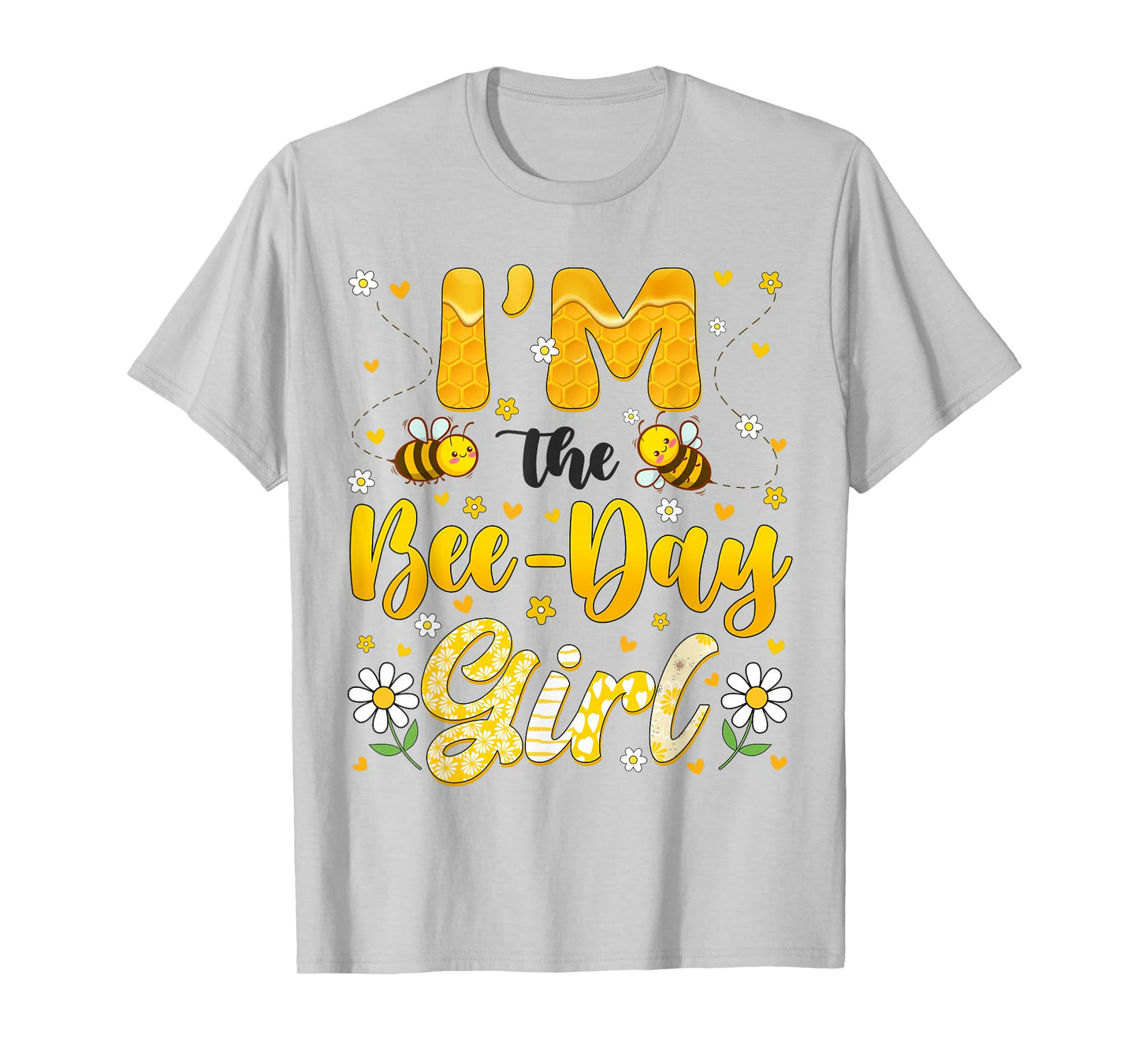 Im The Bee Day Girl Flower Birthday Group Family Matching T-Shirt
