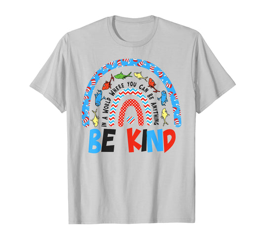 Autism Awareness Be Kind Why Fit in Doctor Teacher Cat Hat T-Shirt - T-Shirt | Ash