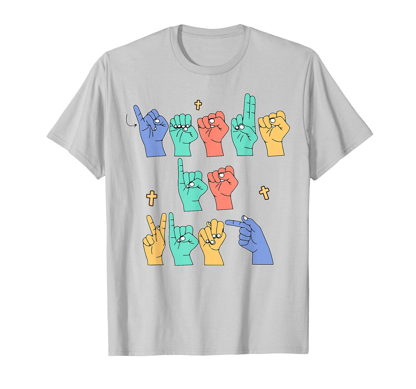 ASL Jesus Is King Christian Jesus Toddler God Son Sister Mom T-Shirt