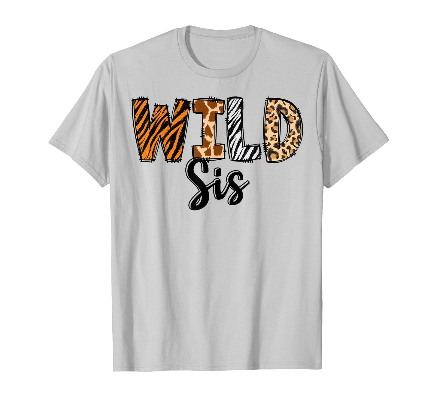 Wild Sis Zoo Born Two Be Wild B-day Safari Jungle Animal T-Shirt
