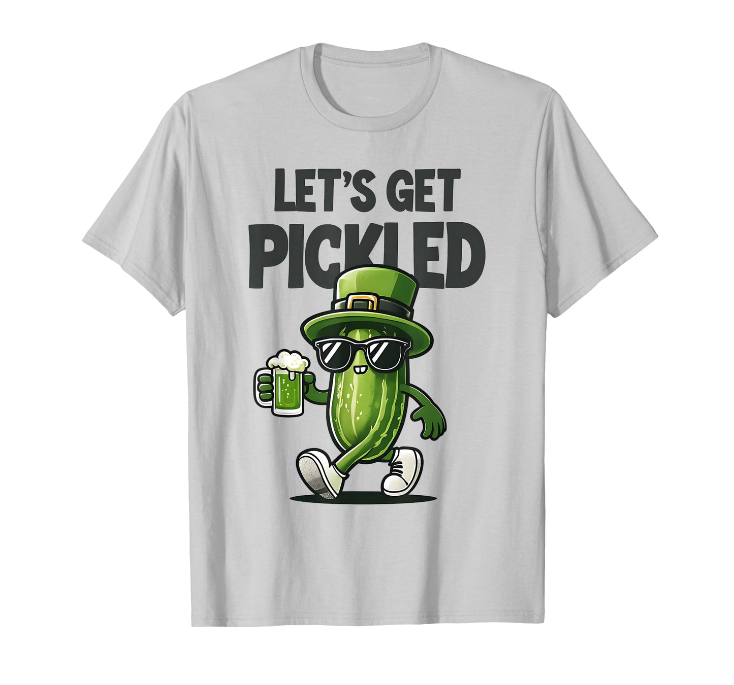Let's Get Pickled Pickle Aesthetic St Patricks Day T-Shirt