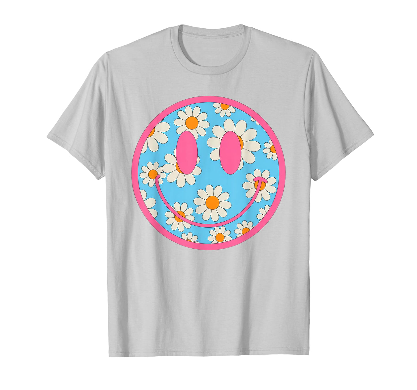 Happy Retro Daisy Smile Face Preppy Aesthetic Men Women Kids T-Shirt