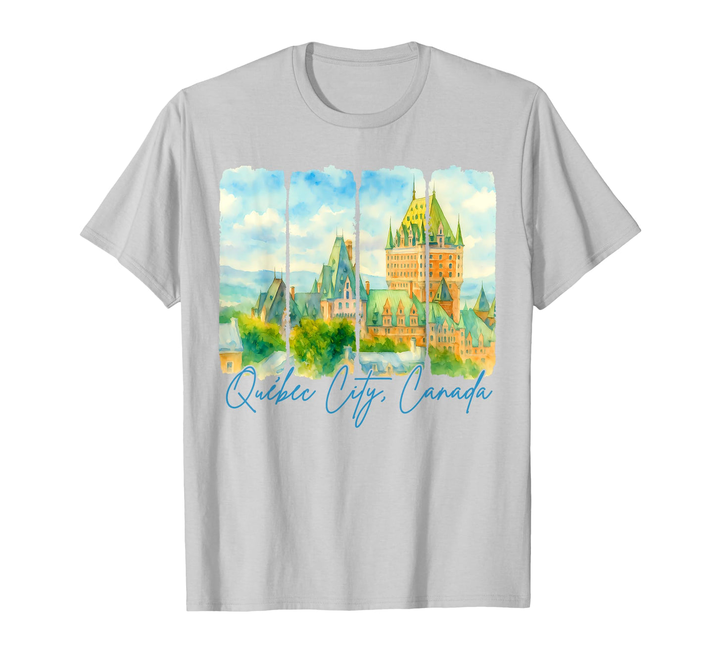 Quebec City Canada Traveling Brushstroke Meet Me In Quebec T-Shirt