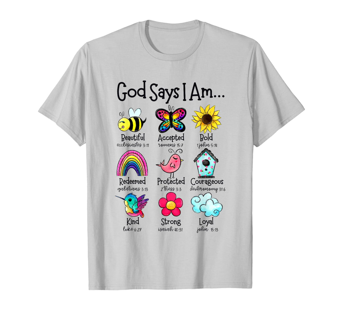 God Says I Am Bee Spring Christian Funny Easter Day Kids T-Shirt