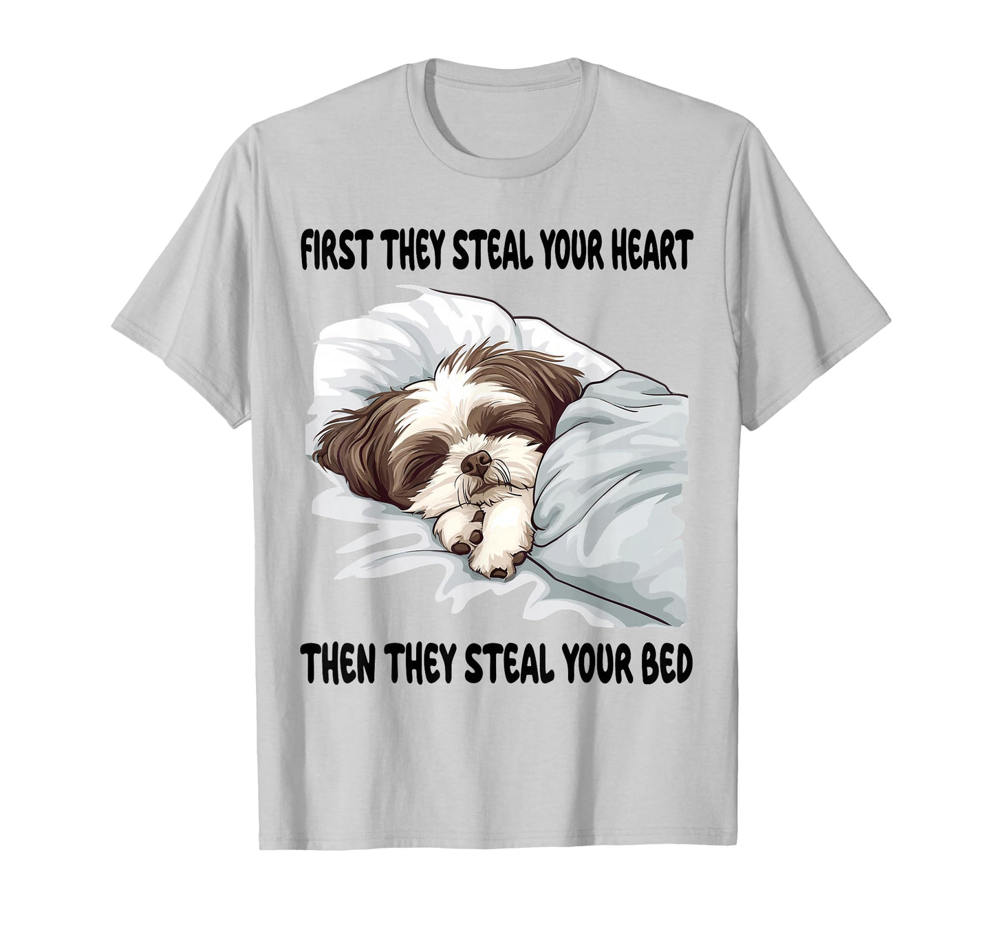 Shih Tzu Sleeping Pajamas Nightgown T-Shirt