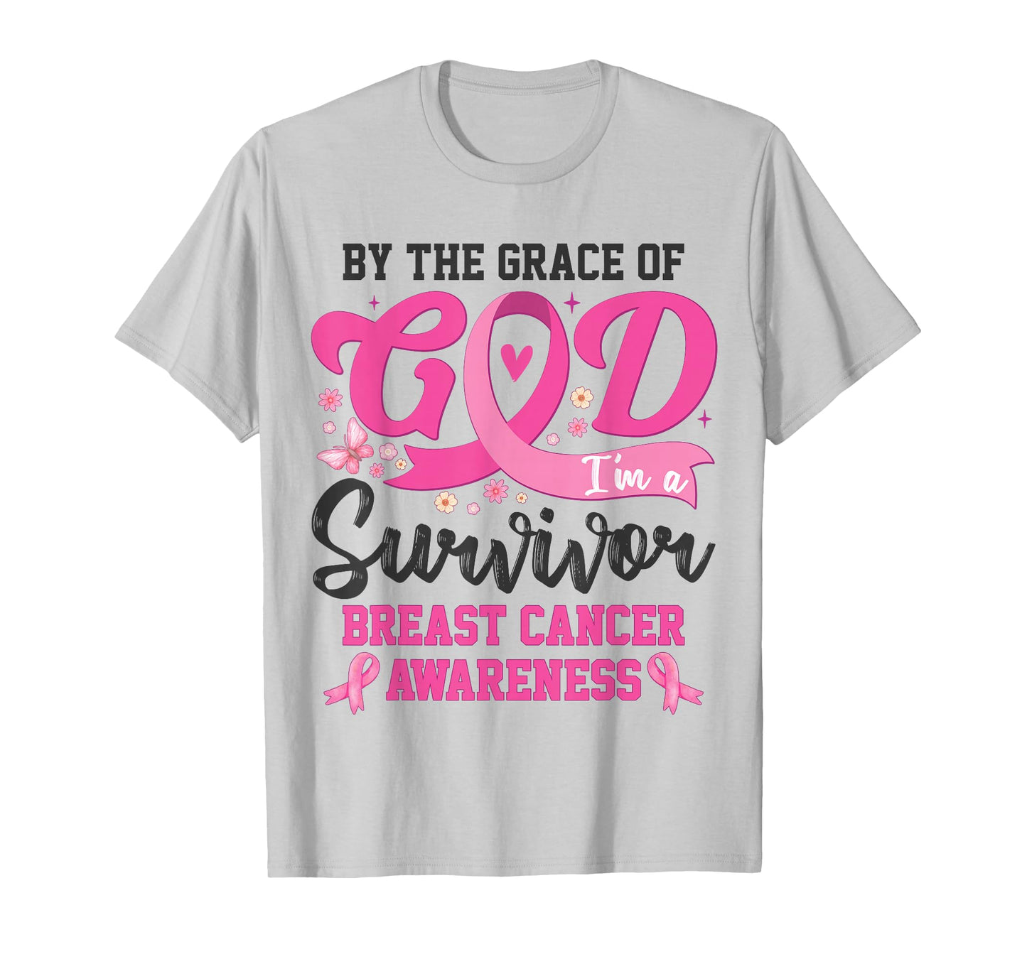 I'm A Survivor Breast Cancer Awareness For Women Mom Grandma T-Shirt